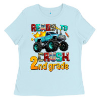 Baby Blue ready to school crush 2nd grade Ladies Tee - AdoDesignShop