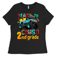 Black ready to school crush 2nd grade Ladies Tee - AdoDesignShop
