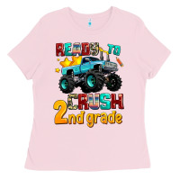 Bubblegum Pink ready to school crush 2nd grade Ladies Tee - AdoDesignShop