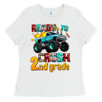 White ready to school crush 2nd grade Ladies Tee - AdoDesignShop