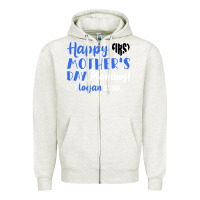 Oatmeal Heather happy first mother's day mommy! logan 2020 Zipper Hoodie - Bettercallsaul