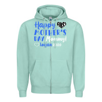Seafoam happy first mother's day mommy! logan 2020 Zipper Hoodie - Bettercallsaul
