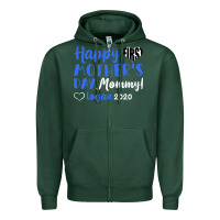 Sports Green happy first mother's day mommy! logan 2020 Zipper Hoodie - Bettercallsaul