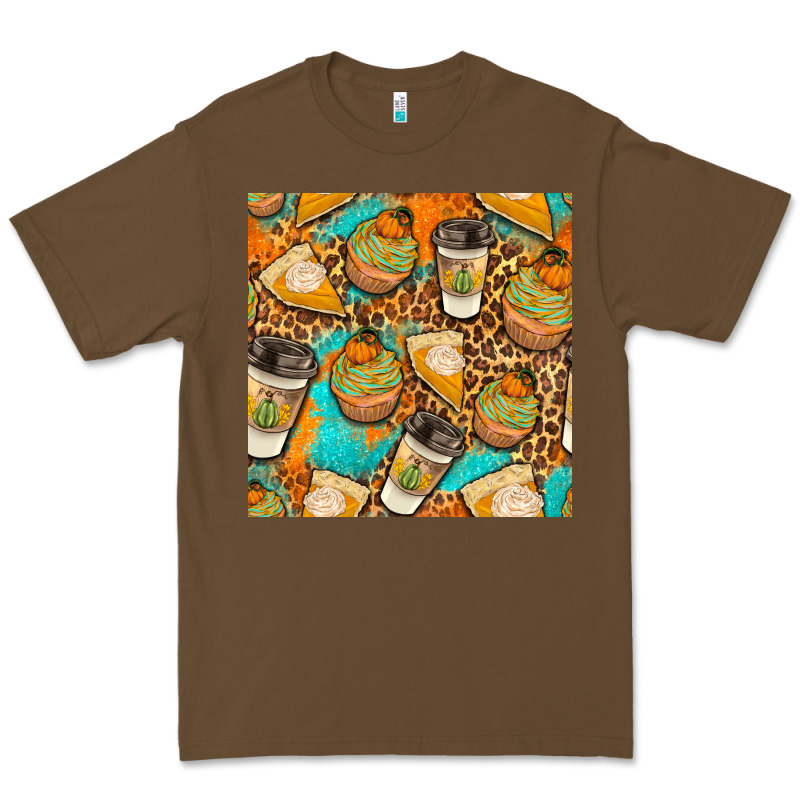 Autumn Cupcakes Seamless Pattern Premium Tee by BundleAndBundleShop | Teevron