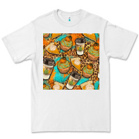 White autumn cupcakes seamless pattern Premium Tee - BundleAndBundleShop