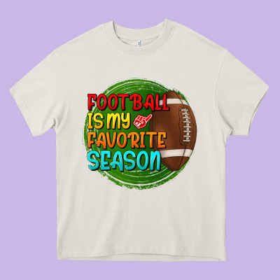 Football Is My Favorite Season Heavy Core Tee Designed By Bundleandbundleshop