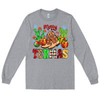 Heather Grey Merry Texmas Long Sleeve Tee - MaliasSmallBusiness