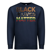 Navy black lives matter juneteenth Premium Sweatshirt - CowGirlArtShop