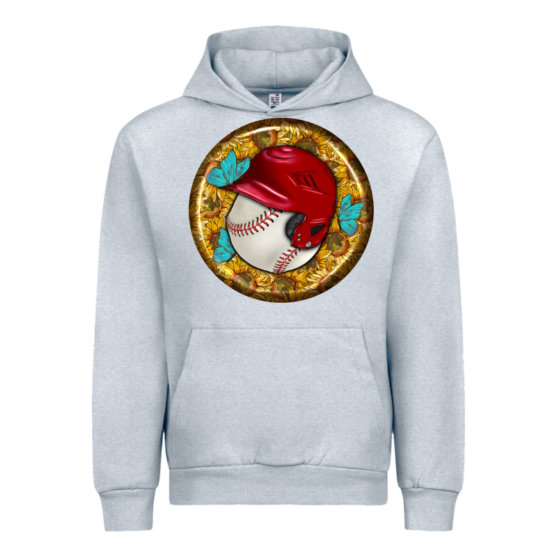 Baseball With Sunflower Round Earrings Urban Hoodie by BundleAndBundleShop | Teevron