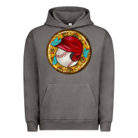 Pigment Tornado baseball with sunflower round earrings Urban Hoodie - BundleAndBundleShop