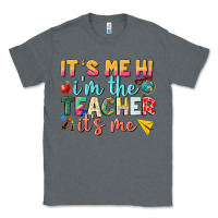 Charcoal Heather its me hi im the teacher its me nca Classic Tee - NancyCooperArtShop