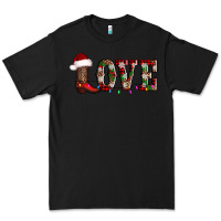 Black love christmas boots Premium Tee - AdoDesignShop