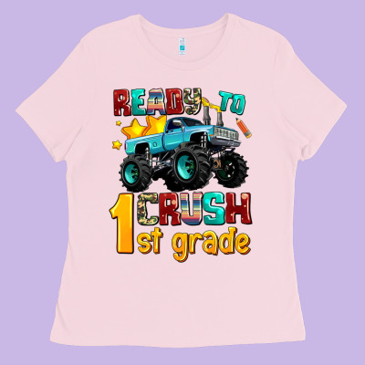 Ready To School Crush 1st Grade Ladies Tee Designed By Adodesignshop