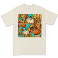Bone fall pumpkin seamless pattern Premium Tee - BundleAndBundleShop