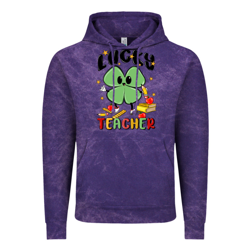 Lucky Teacher Vintage Hoodie by MaliasSmallBusiness | Teevron