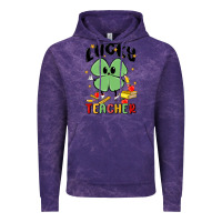 Cloud Purple lucky teacher Vintage Hoodie - MaliasSmallBusiness