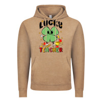 Vintage Coffee lucky teacher Vintage Hoodie - MaliasSmallBusiness