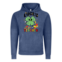 Vintage Denim lucky teacher Vintage Hoodie - MaliasSmallBusiness