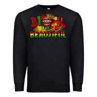 Black black and beautiful Premium Sweatshirt - CowGirlArtShop