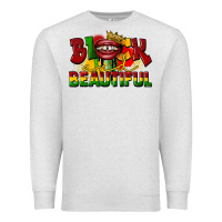 Oatmeal Heather black and beautiful Premium Sweatshirt - CowGirlArtShop