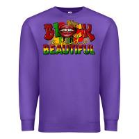 Purple black and beautiful Premium Sweatshirt - CowGirlArtShop
