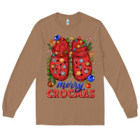 Toasted Coconut Merry crocmas Long Sleeve Tee - NancyCooperArtShop