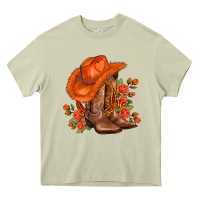 Mossy orange  cowgirl  and roses Heavy Core Tee - AdoDesignShop