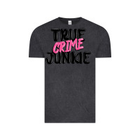 Vintage Black true crime junkie Vintage Tee - MaliasSmallBusiness