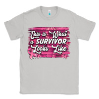 Moon Dust This is what a survivor looks like Breast Cancer Classic Tee - NancyCooperArtShop