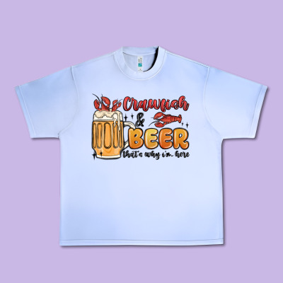 Crawfish And Beer That's Why I'm Here Urban Heavy Tee Designed By Maliassmallbusiness