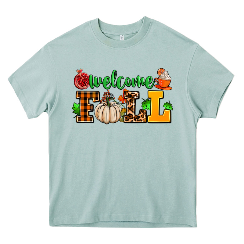 Welcome Fall Heavy Core Tee by AdoDesignShop | Teevron