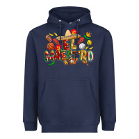 Navy cinco de mayo el maestro Heavyweight Hoodie - CowGirlArtShop