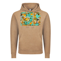 Vintage Coffee western fall vibes background Vintage Hoodie - Jasminsmagicworld