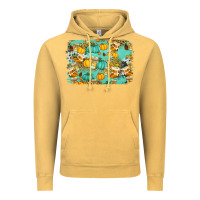Vintage Mustard western fall vibes background Vintage Hoodie - Jasminsmagicworld