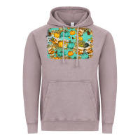 Vintage Zinc western fall vibes background Vintage Hoodie - Jasminsmagicworld