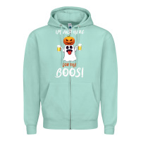 Seafoam I'm Just Here For The Boos Zipper Hoodie - Bettercallsaul
