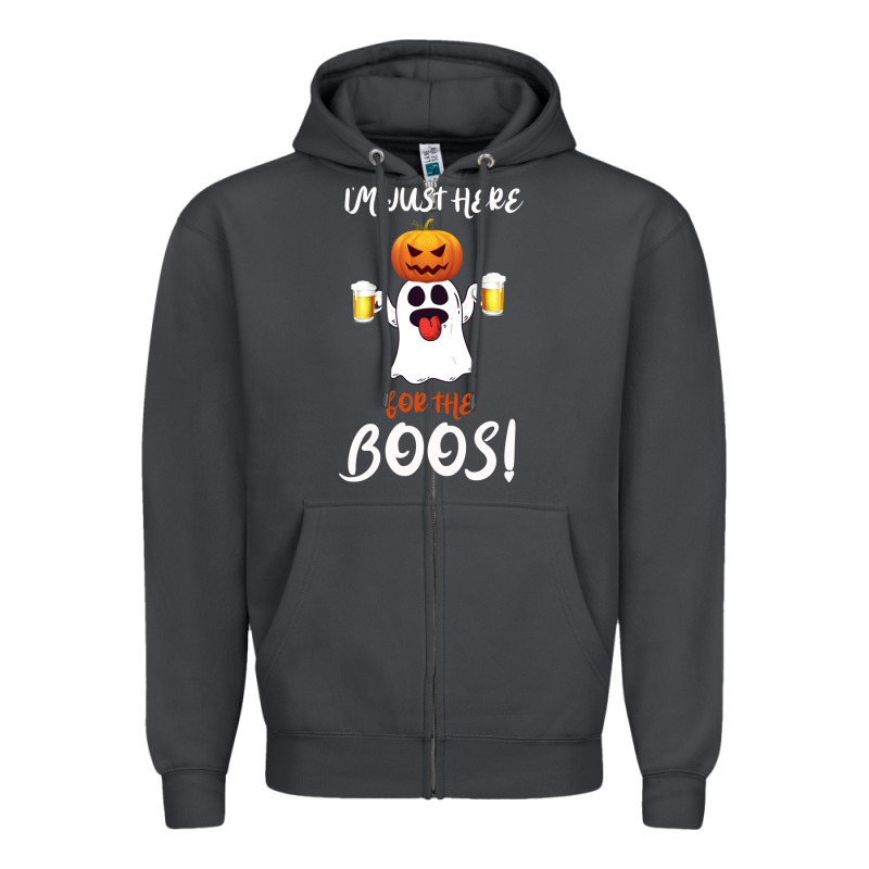 I'm Just Here For The Boos Zipper Hoodie by Bettercallsaul | Teevron
