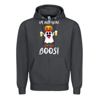Smoke I'm Just Here For The Boos Zipper Hoodie - Bettercallsaul
