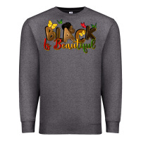 Charcoal Heather black is beautiful Premium Sweatshirt - CowGirlArtShop