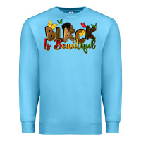Ocean Blue black is beautiful Premium Sweatshirt - CowGirlArtShop