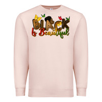 Pale Pink black is beautiful Premium Sweatshirt - CowGirlArtShop