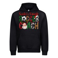 Black Santa's Favorite Soccer Coach For Christmas Urban Hoodie - FaDigitalArtStudio