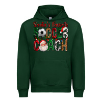 Forest Green Santa's Favorite Soccer Coach For Christmas Urban Hoodie - FaDigitalArtStudio