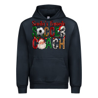 Navy Santa's Favorite Soccer Coach For Christmas Urban Hoodie - FaDigitalArtStudio