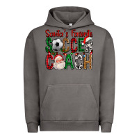 Pigment Tornado Santa's Favorite Soccer Coach For Christmas Urban Hoodie - FaDigitalArtStudio