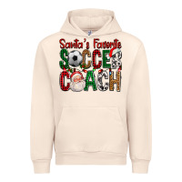Sandshell Santa's Favorite Soccer Coach For Christmas Urban Hoodie - FaDigitalArtStudio