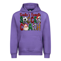 Tulip Santa's Favorite Soccer Coach For Christmas Urban Hoodie - FaDigitalArtStudio