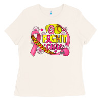 Bone breast cancer go fight cure softball Ladies Tee - JahusDesignShop