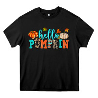 Black hello pumpkin Heavy Core Tee - AdoDesignShop