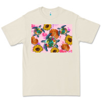 Bone Sunflowers Turtle Premium Tee - Artiststas